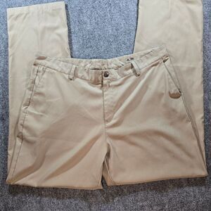 Adidas Golf Chino Pants Mens 38x32 Beige Performance Stretch Casual Pants